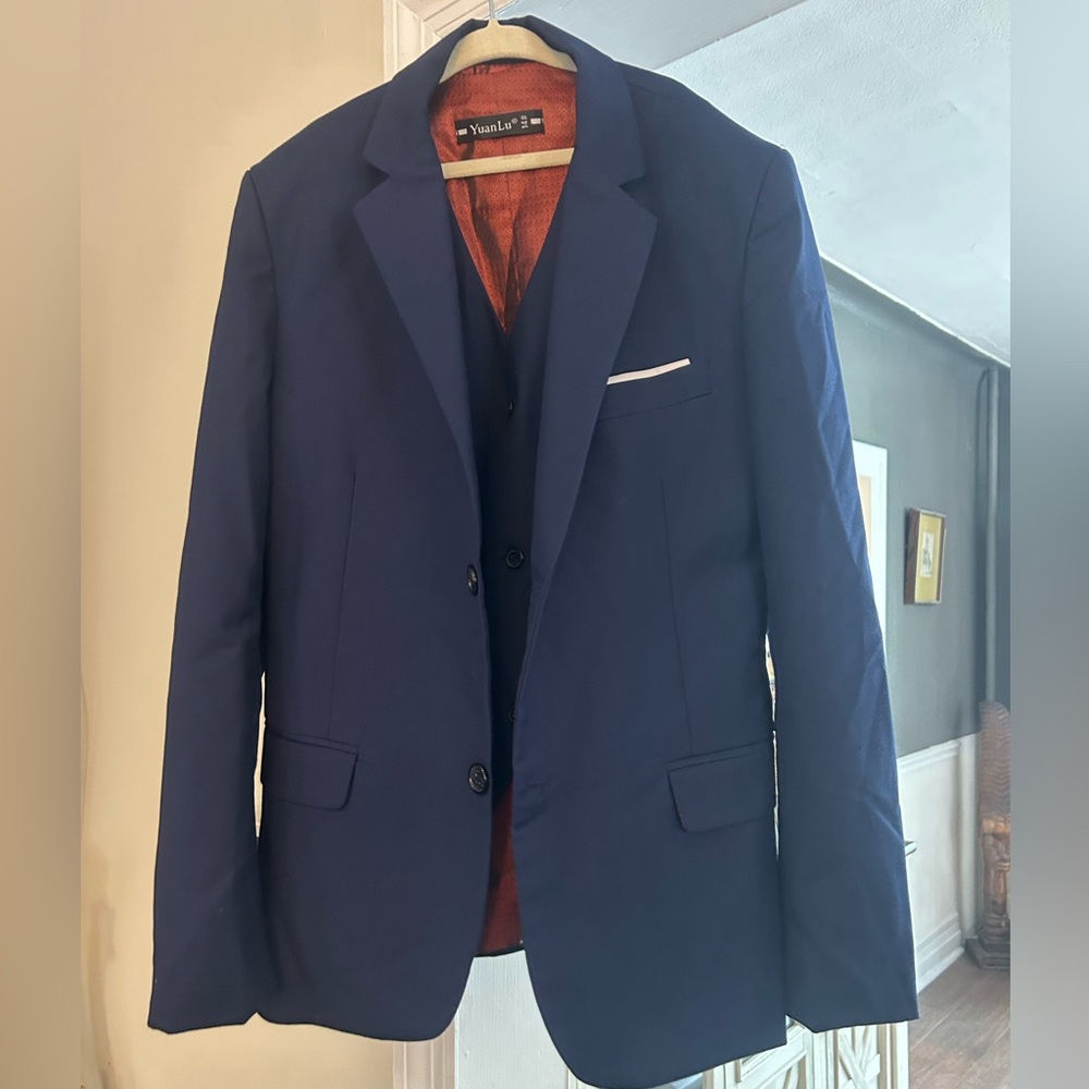 Boys 3 Piece Suit - size 14 with tie